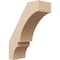 Ekena Millwork 5-inch W x 12-inch D x 16-inch H Balboa Rough Cedar Woodgrain TimberThane Knee Brace, Primed BRCUR05X12X16BOARCPR - alternate 1